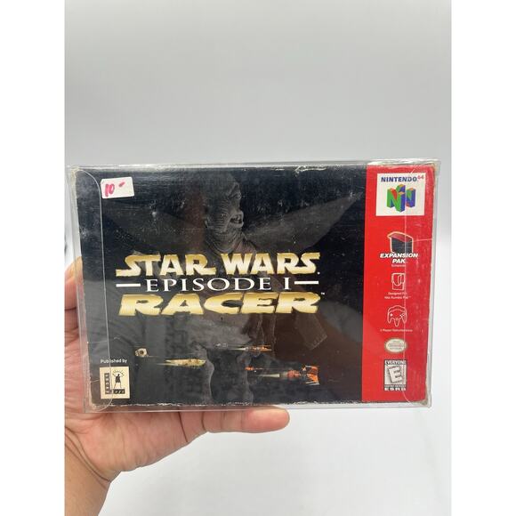 Nintendo 64 - Star Wars Episode 1: Racer w/ Insert & Protector - Complete/CIB - Picture 11 of 16